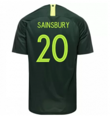 Australia 2018 FIFA World Cup Away Trent Sainsbury Soccer Jersey Shirt