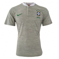 Brazil 2018 World Cup Grey Polo Shirt