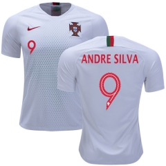 Portugal 2018 World Cup ANDRE SILVA 9 Away Soccer Jersey Shirt