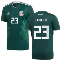 Mexico 2018 World Cup Home JESUS MOLINA 23 Soccer Jersey Shirt