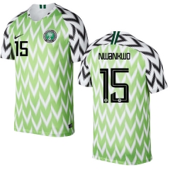Nigeria Fifa World Cup 2018 Home Simeon Nwankwo 15 Soccer Jersey Shirt