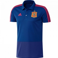 Spain 2018 World Cup Blue Polo Shirt