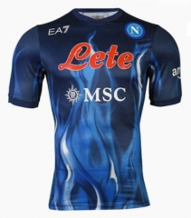 Player Version 21-22 Napoli Blue Kit Third Soccer Jersey