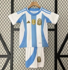 Children 2024 Copa America Argentina Home Soccer Kit