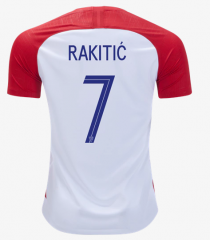 Croatia 2018 World Cup Home Ivan Rakitic Soccer Jersey Shirt