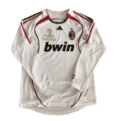 Retro Long Sleeve 06-07 AC Milan Away Soccer Jersey Shirt