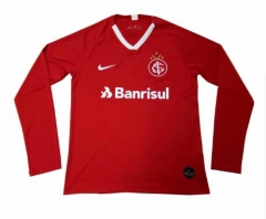 19-20 SC Internacional Long Sleeve Home Soccer Jersey Shirt