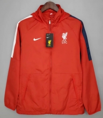 21-22 Liverpool Red Windbreaker Hoodie Jacket