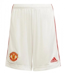 21-22 Manchester United Home Soccer Shorts