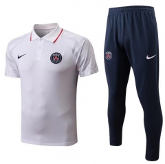 22-23 PSG White Polo Shirt and Pants