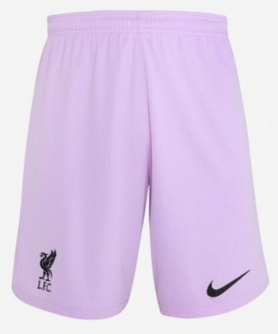 22-23 Liverpool Purple Goalkeeper Soccer Shorts