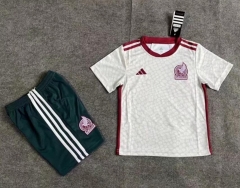 Children 2022 World Cup Mexico Away Soccer Kit