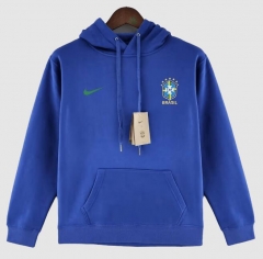 22-23 Brazil Blue Hoodie Sweater