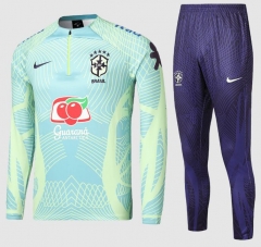 22-23 Brazil Light Green Training Sweatshirt and Pants