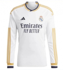 Long Sleeve Shirt 23-24 Real Madrid Home Soccer Jersey