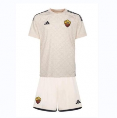 Children Kit 23-24 Roma Away Soccer Uniforms