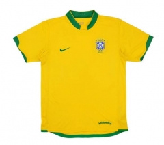 Retro Brazil 2006 Home Soccer Jersey Shirt