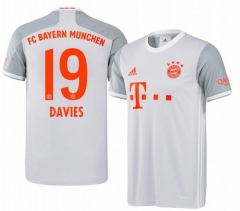 Alphonso Davies 19 Bayern Munich 20-21 Away Soccer Jersey Shirt