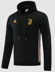 21-22 Juventus Black Hoodie Sweater