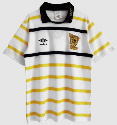 Retro 88-91 Scotland Away Soccer Jersey Shirt