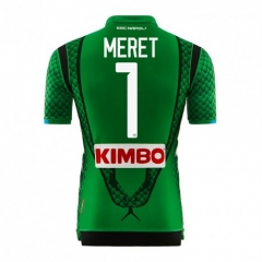 18-19 Napoli MERET 1 Green Goalkeeper Soccer Jersey Shirt