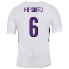 18-19 Fiorentina NORGAARD 6 Away Soccer Jersey Shirt