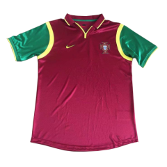 Retro 1998 Portugal Home Soccer Jersey Shirt