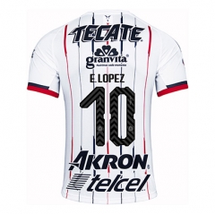 18-19 Deportivo Guadalajara Chivas E. LOPEZ 10 Away Soccer Jersey Shirt