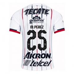 18-19 Deportivo Guadalajara Chivas M Perez 25 Away Soccer Jersey Shirt