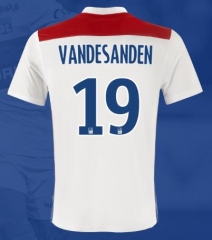 18-19 Olympique Lyonnais VAN DE SANDEN 19 Home Soccer Jersey Shirt