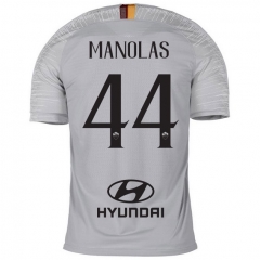 18-19 AS Roma MANOLAS 44 Away Soccer Jersey Shirt
