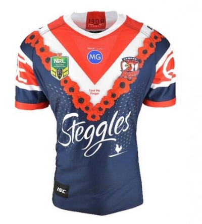 2018/19 Rooster Commemorative Edition Rugby Jersey