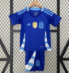 Children 2024 Copa America Argentina Away Soccer Kit