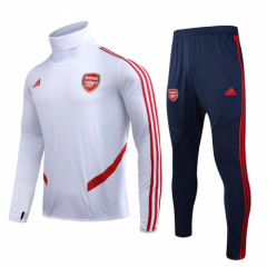 19-20 Arsenal White Tracksuits Top and Pants