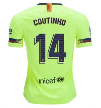 18-19 Barcelona Away Philippe Coutinho 14 Soccer Jersey Shirt