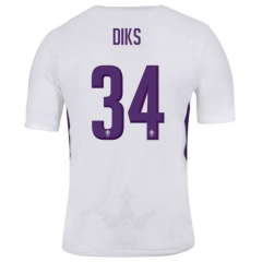 18-19 Fiorentina DIKS 34 Away Soccer Jersey Shirt