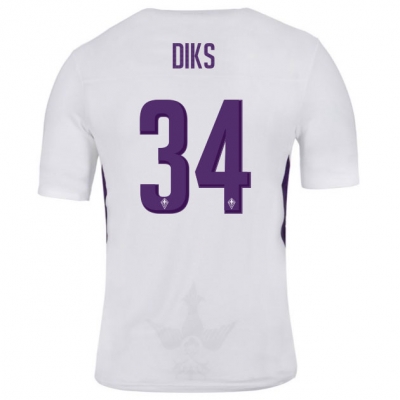 18-19 Fiorentina DIKS 34 Away Soccer Jersey Shirt