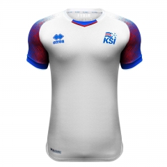 Iceland 2018 FIFA World Cup Away Soccer Jersey Shirt White