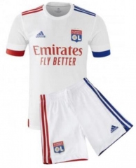 Children 20-21 Olympique Lyonnais Home Soccer Uniforms