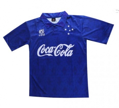 Retro 93-94 Cruzeiro Home Soccer Jersey Shirt