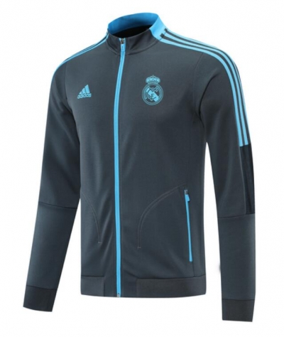 21-22 Real Madrid Grey Training Jacket