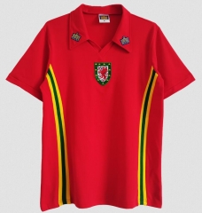 Retro 1976-79 Wales Red Soccer Jersey Shirt