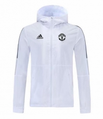21-22 Manchester United White Windbreaker Jacket