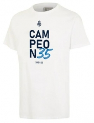 21-22 Real Madrid Campeón 35 T-Shirt White