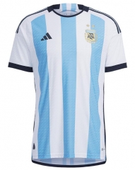 Player Version 2022 World Cup Argentina Home Soccer Jersey Shirt