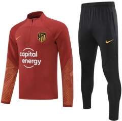22-23 Atletico Madrid Orange Training Sweatshirt and Pants