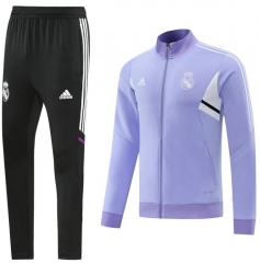 22-23 Real Madrid Purple Training Jacket and Pants