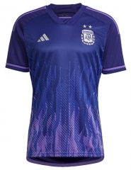 2022 World Cup Argentina Away Soccer Jersey Shirt
