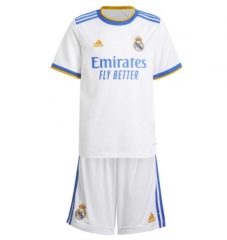 Children 21-22 Real Madrid Home Soccer Uniforms
