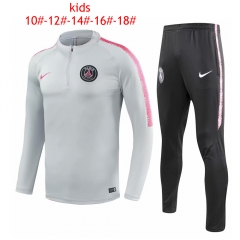 18-19 Children PSG Light Grey Training Suit